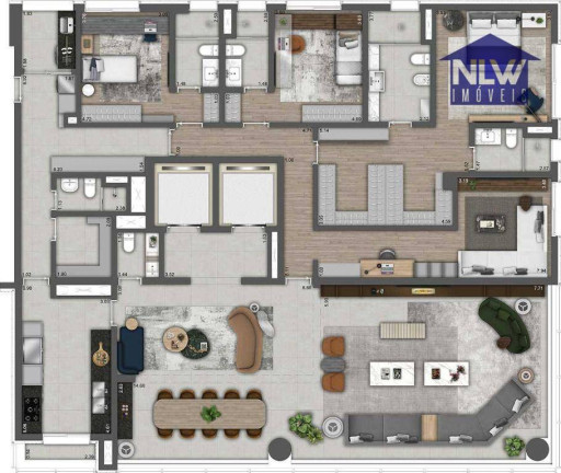 Apartamento com 3 Quartos à Venda, 298 m² em Moema - São Paulo