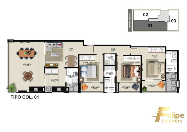 Imagem Imóvel com 3 Quartos à Venda, 117 m² em Praia Do Morro - Guarapari