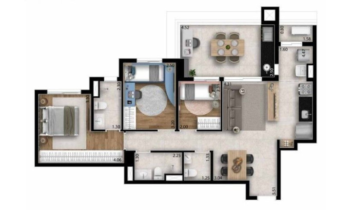 Imagem Apartamento com 3 Quartos à Venda, 84 m² em Vila Osasco - Osasco Imagem Apartamento com 3 Quartos à Venda, 84 m² em Vila Osasco - Osasco