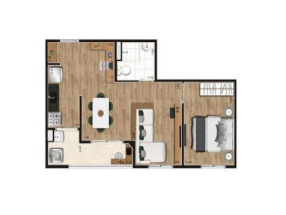 Imagem Apartamento com 2 Quartos à Venda, 43 m² em Vila São João - Guarulhos