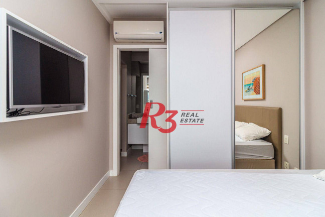 Imagem Apartamento com 1 Quarto para Alugar, 45 m² em Pompéia - Santos