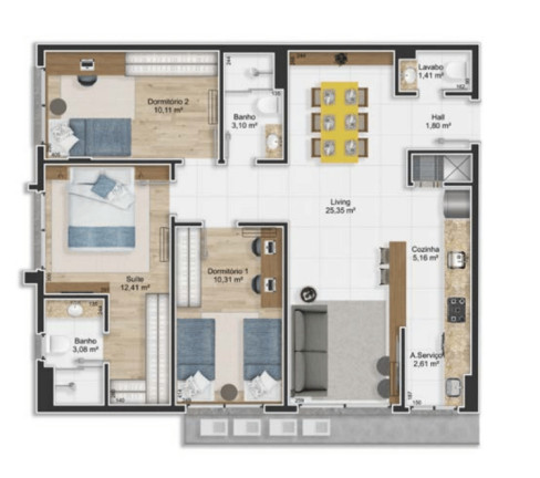 Imagem Apartamento com 3 Quartos à Venda, 80 m² em Petrópolis - Porto Alegre