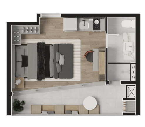 Imagem Apartamento com 1 Quarto à Venda, 53 m² em Batel - Curitiba