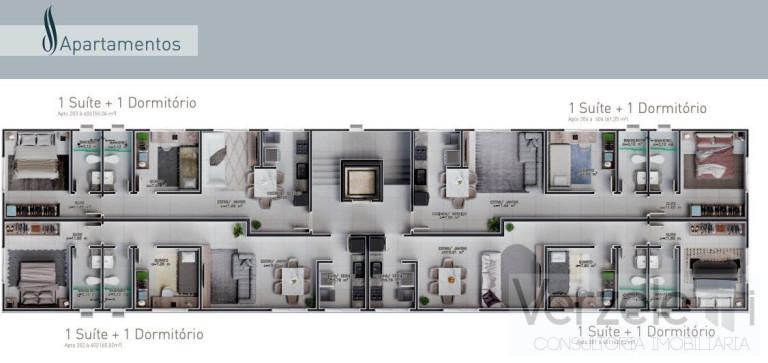 Imagem Apartamento com 2 Quartos à Venda, 60 m² em Nações - Balneário Camboriú