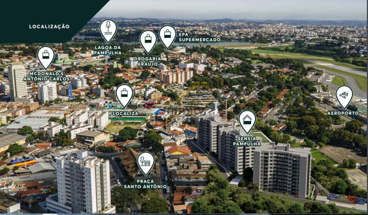 Imagem Apartamento com 3 Quartos à Venda, 68 m² em Pampulha - Belo Horizonte Imagem Apartamento com 3 Quartos à Venda, 68 m² em Pampulha - Belo Horizonte