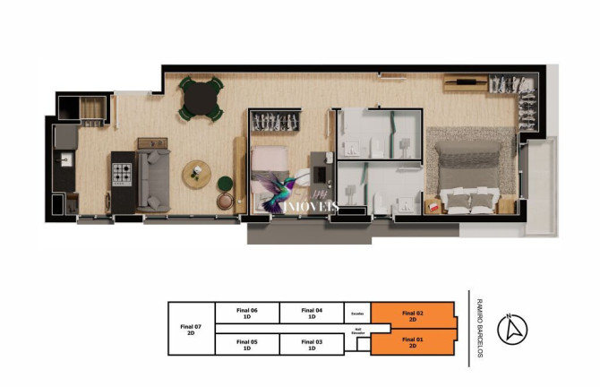 Imagem Apartamento com 2 Quartos à Venda, 66 m² em Floresta - Porto Alegre