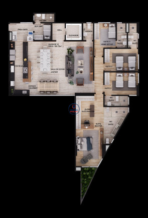 Imagem Apartamento com 3 Quartos para Alugar ou Temporada, 181 m² em Tirol - Natal Imagem Apartamento com 3 Quartos para Alugar ou Temporada, 181 m² em Tirol - Natal