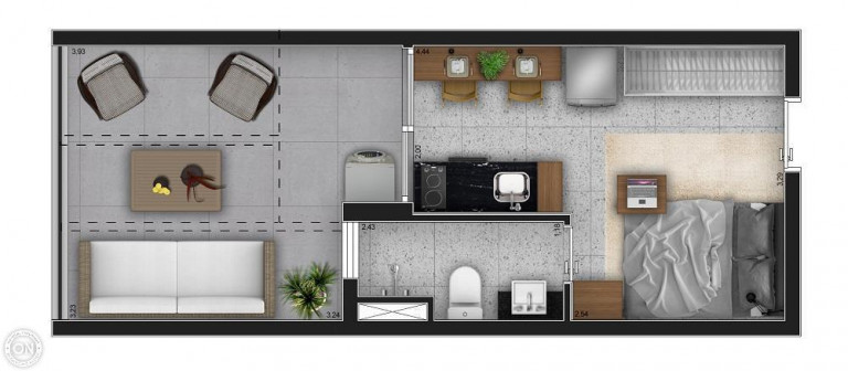 Imagem Apartamento com 1 Quarto à Venda, 43 m² em Moema - São Paulo