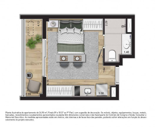 Imagem Apartamento com 1 Quarto à Venda, 49 m² em República - São Paulo