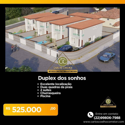 Casa à Venda, 155 m² em Jardim Peró - Cabo Frio
