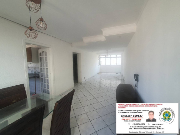 Imagem Apartamento com 1 Quarto para Alugar, 82 m² em Gonzaga - Santos