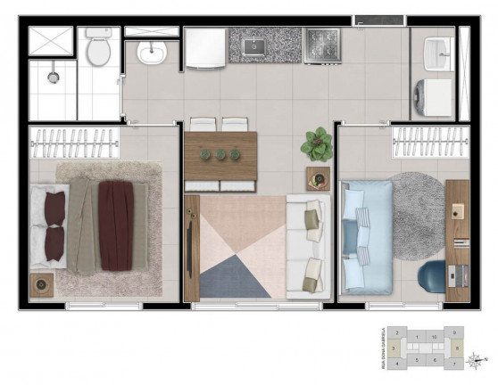 Imagem Imóvel com 2 Quartos à Venda, 56 m² em Parada Inglesa - São Paulo