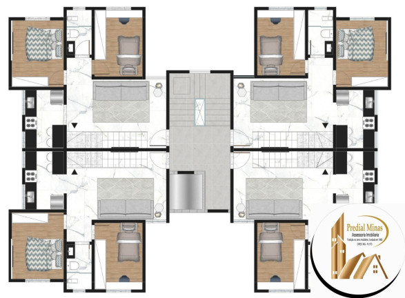 Imagem Apartamento com 2 Quartos à Venda, 50 m² em Rio Branco - Belo Horizonte Imagem Apartamento com 2 Quartos à Venda, 50 m² em Rio Branco - Belo Horizonte