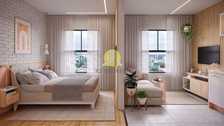 Imagem Studio com 1 Quarto à Venda, 29 m² em água Verde - Curitiba