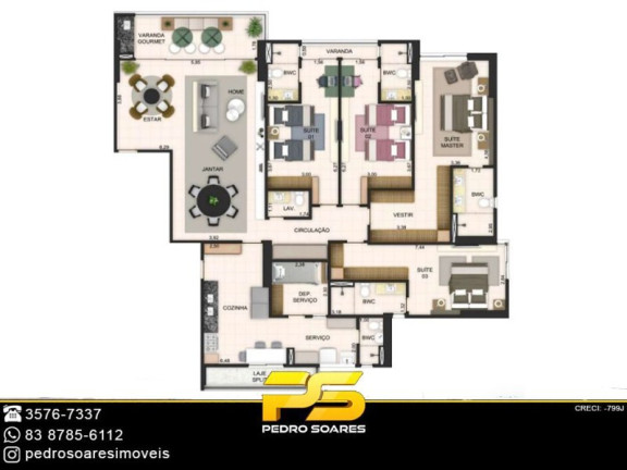 Imagem Apartamento com 4 Quartos à Venda, 156 m² em Altiplano Cabo Branco - João Pessoa Imagem Apartamento com 4 Quartos à Venda, 156 m² em Altiplano Cabo Branco - João Pessoa