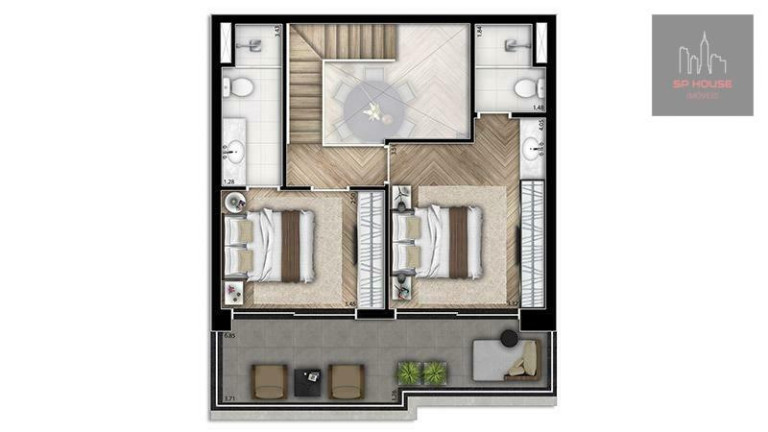 Imagem Apartamento com 2 Quartos à Venda, 108 m² em Itaim Bibi - São Paulo