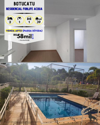 Apartamento com 2 Quartos à Venda, 39 m² em Centro - Botucatu