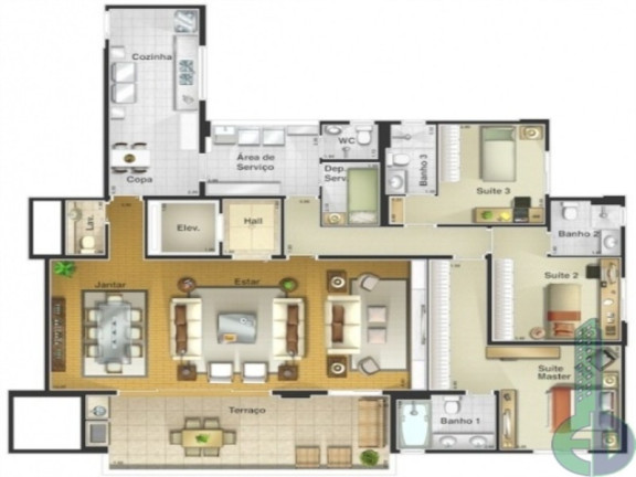 Imagem Apartamento com 3 Quartos à Venda, 133 m² em Santa Paula - São Caetano Do Sul Imagem Apartamento com 3 Quartos à Venda, 133 m² em Santa Paula - São Caetano Do Sul