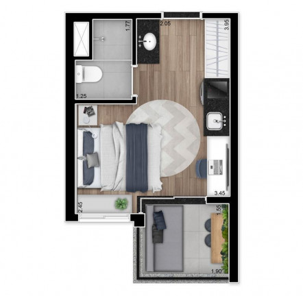 Imagem Apartamento com 1 Quarto à Venda, 37 m² em Vila Madalena - São Paulo