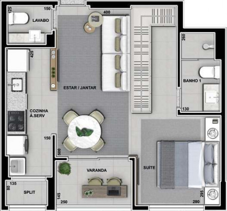 Imagem Apartamento com 2 Quartos à Venda, 73 m² em Boa Vista - Curitiba Imagem Apartamento com 2 Quartos à Venda, 73 m² em Boa Vista - Curitiba