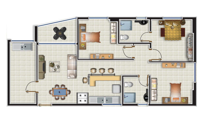 Imagem Imóvel com 2 Quartos à Venda, 42 m² em Campo Grande - Recife