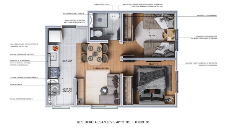 Imagem Apartamento com 2 Quartos à Venda, 40 m² em Vila João Ramalho - Santo André