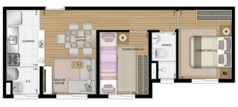 Imagem Apartamento com 2 Quartos à Venda, 40 m² em Penha - São Paulo