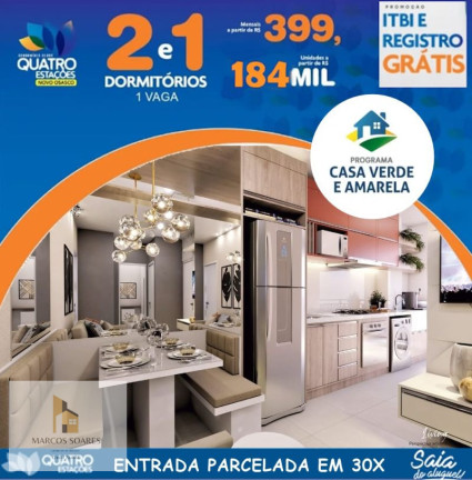 Apartamento com 1 Quarto à Venda, 37 m² em Novo Osasco - Osasco