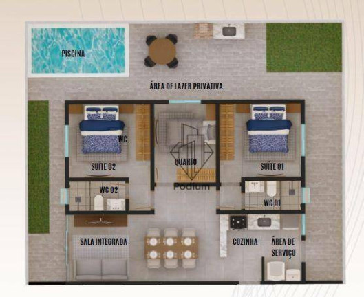 Imagem Apartamento com 3 Quartos à Venda, 115 m² em Bessa - João Pessoa