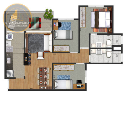 Imagem Apartamento com 2 Quartos à Venda, em Condomínio Residencial Colinas Do Paratehy - São José Dos Campos Imagem Apartamento com 2 Quartos à Venda, em Condomínio Residencial Colinas Do Paratehy - São José Dos Campos