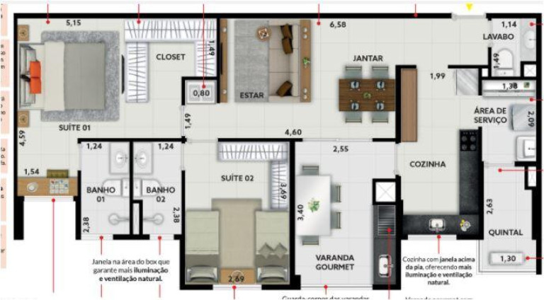 Apartamento com 2 Quartos à Venda, 85 m² em Fundacao - São Caetano Do Sul