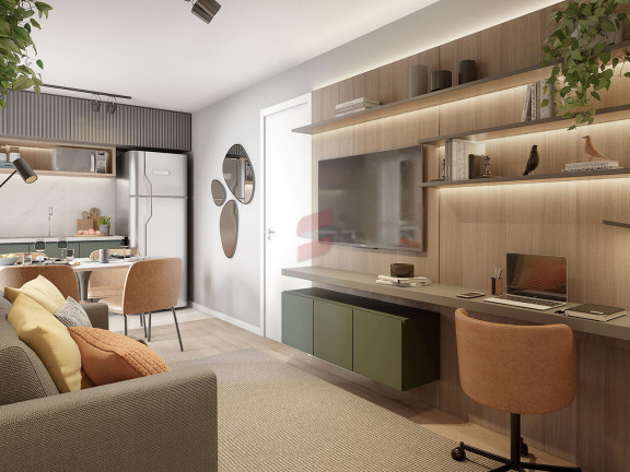Imagem Apartamento com 2 Quartos à Venda, 44 m² em Vargem Grande - Pinhais