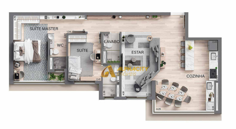 Imagem Apartamento com 2 Quartos à Venda, 90 m² em Alphaville Empresarial - Barueri Imagem Apartamento com 2 Quartos à Venda, 90 m² em Alphaville Empresarial - Barueri