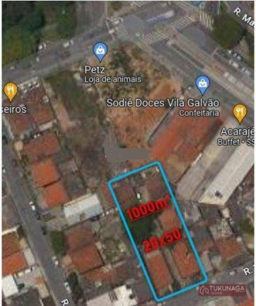 Terreno à Venda, 1.000 m² em Vila Galvão - Guarulhos