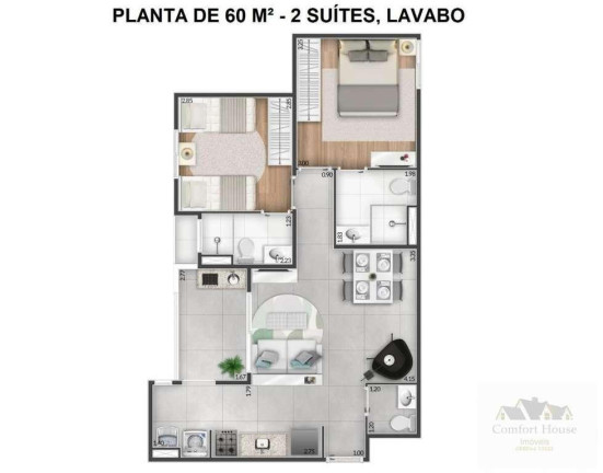 Imagem Apartamento com 2 Quartos à Venda, 60 m² em Baeta Neves - São Bernardo Do Campo