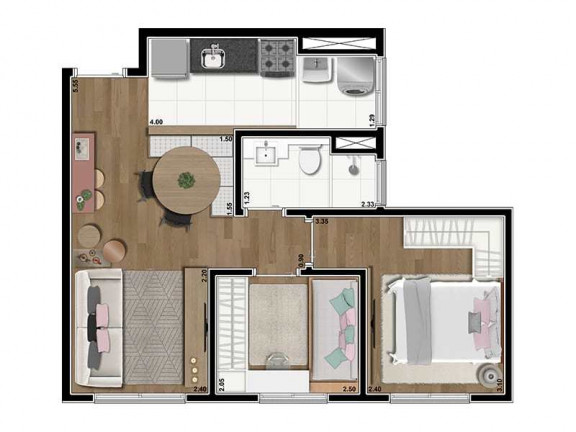 Imagem Apartamento com 2 Quartos à Venda, 43 m² em Santo Amaro - São Paulo Imagem Apartamento com 2 Quartos à Venda, 43 m² em Santo Amaro - São Paulo