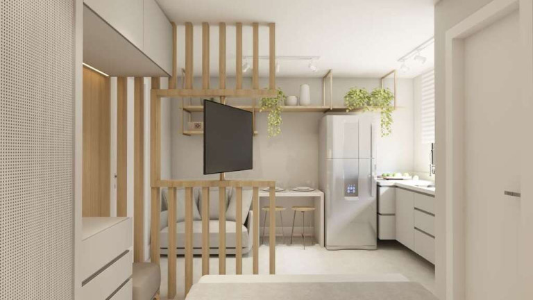 Imagem Apartamento com 1 Quarto à Venda, 22 m² em Novo Mundo - Curitiba