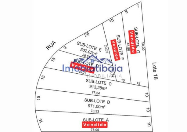 Imagem Terreno à Venda, 913 m² em Recanto Dos Palmares - Atibaia