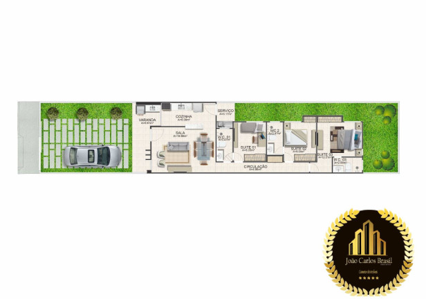 Imagem Casa com 3 Quartos à Venda,  em Coite - Eusébio