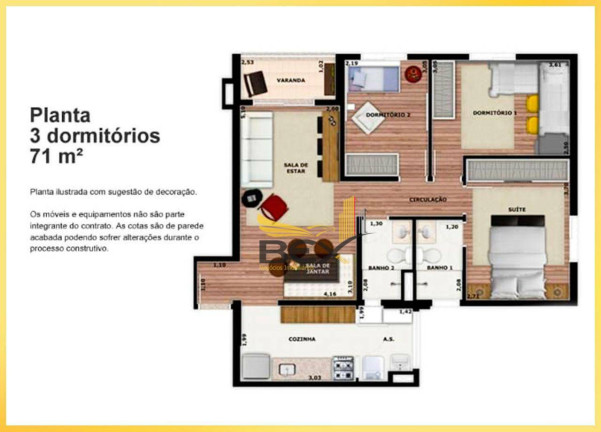 Imagem Apartamento com 3 Quartos à Venda, 71 m² em Centro - Barueri