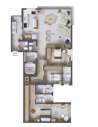 Imagem Apartamento com 3 Quartos à Venda, 96 m² em Jardim Guedala - São Paulo Imagem Apartamento com 3 Quartos à Venda, 96 m² em Jardim Guedala - São Paulo