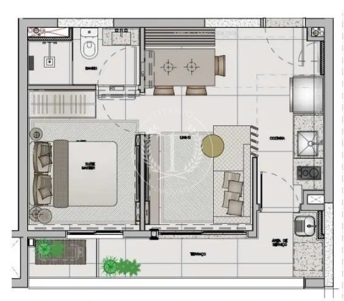Imagem Apartamento com 1 Quarto à Venda, 36 m² em São Paulo