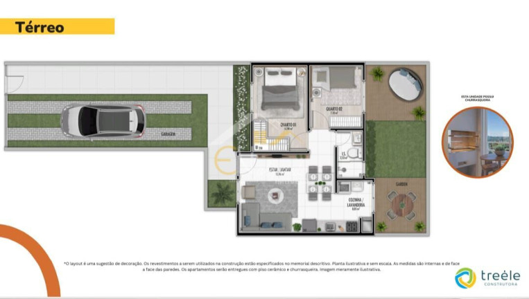 Imagem Casa com 2 Quartos à Venda, 48 m² em Santa Cândida - Curitiba Imagem Casa com 2 Quartos à Venda, 48 m² em Santa Cândida - Curitiba