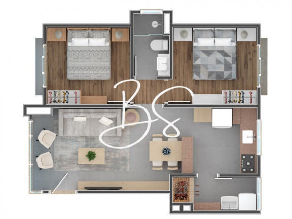 Imagem Apartamento com 2 Quartos à Venda, 72 m² em Piratini - Gramado Imagem Apartamento com 2 Quartos à Venda, 72 m² em Piratini - Gramado