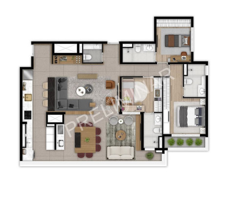 Imagem Cobertura com 3 Quartos à Venda, 128 m² em Ipiranga - São Paulo