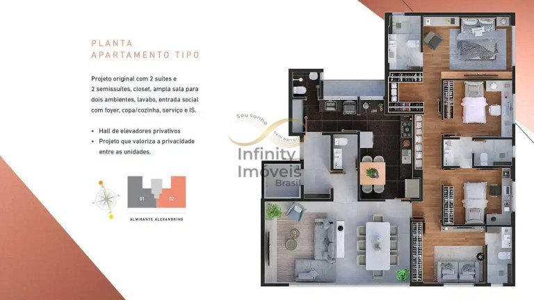 Imagem Apartamento com 4 Quartos à Venda, 136 m² em Gutierrez - Belo Horizonte Imagem Apartamento com 4 Quartos à Venda, 136 m² em Gutierrez - Belo Horizonte