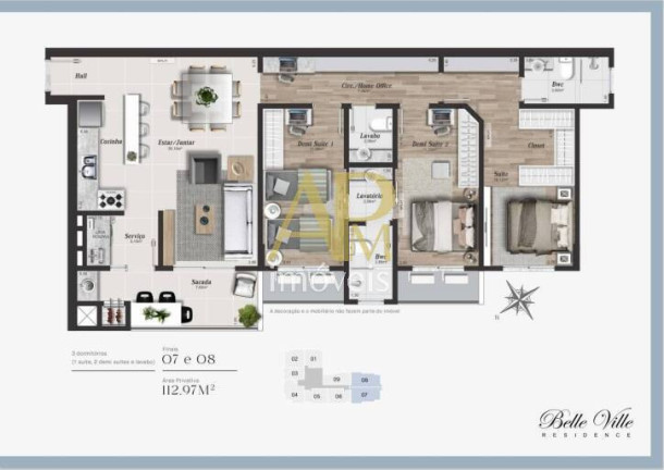 Imagem Apartamento com 3 Quartos à Venda, 112 m² em Campinas - São José Imagem Apartamento com 3 Quartos à Venda, 112 m² em Campinas - São José