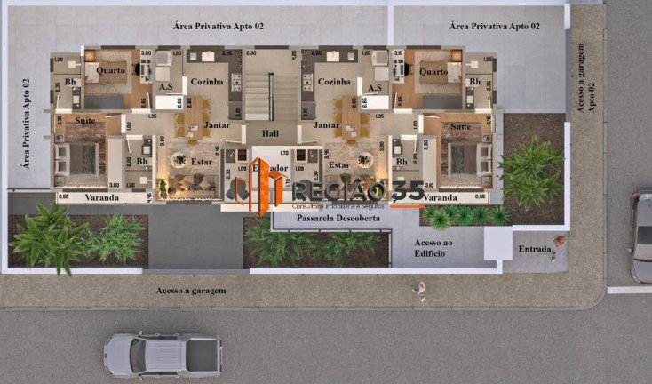 Apartamento com 2 Quartos à Venda, 60 m² em Parque Primavera - Poços De Caldas