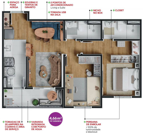 Imagem Apartamento com 2 Quartos à Venda,  em São Bernardo - Campinas