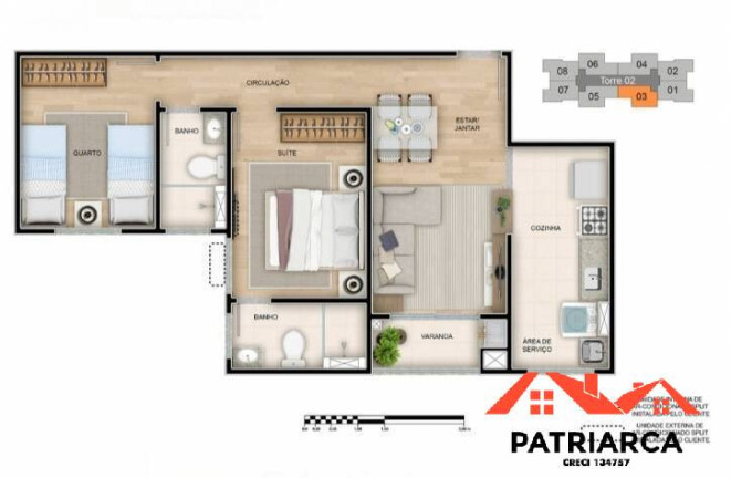 Imagem Apartamento com 2 Quartos à Venda, 54 m² em Fundação Da Casa Popular - Campinas Imagem Apartamento com 2 Quartos à Venda, 54 m² em Fundação Da Casa Popular - Campinas